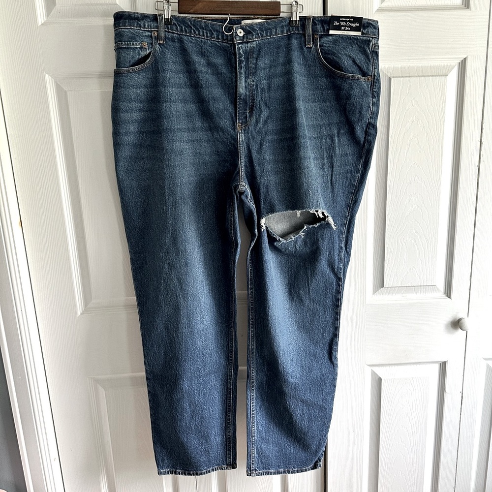 Abercrombie & Fitch ultra high rise 90’s straight curve love size 24 or 37